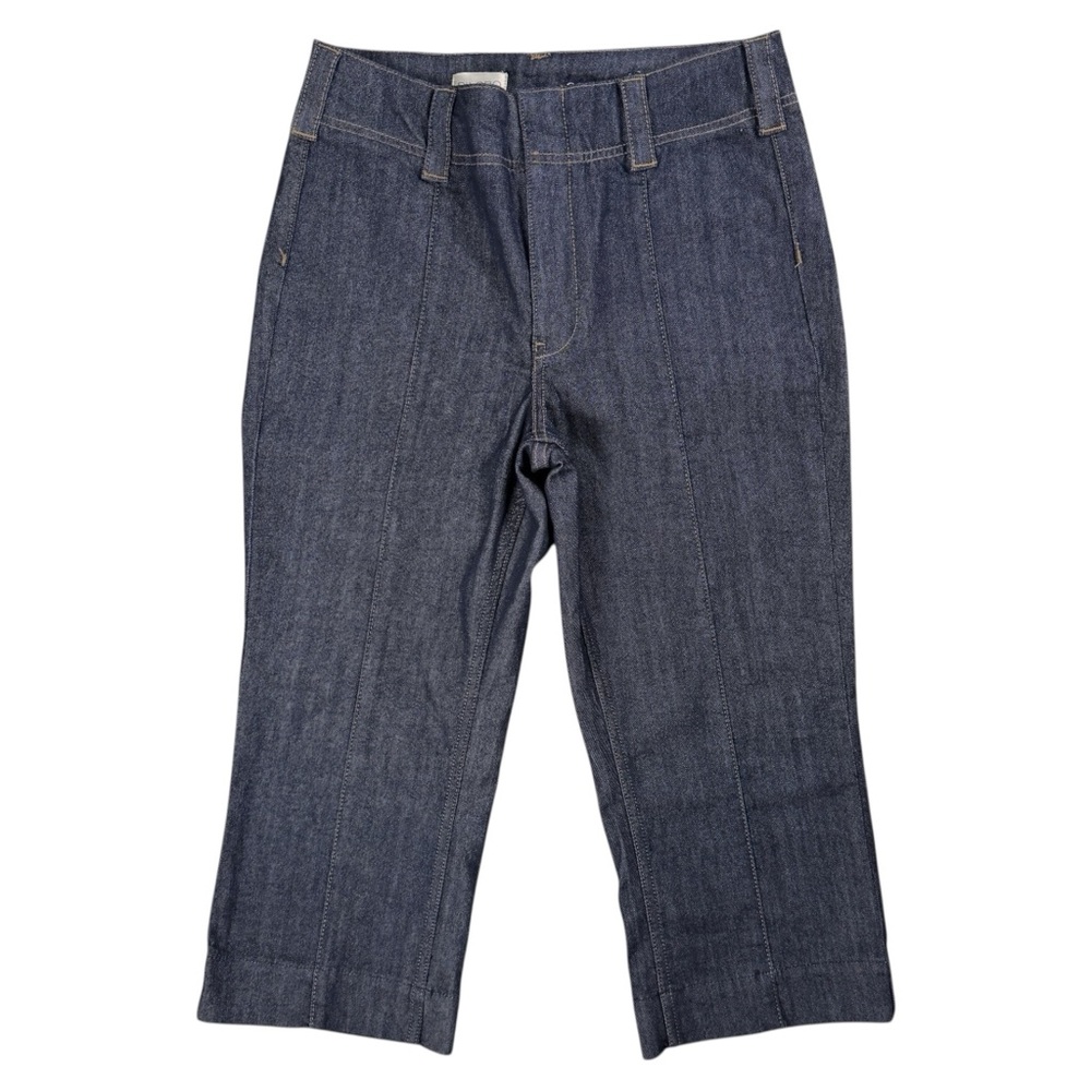 Anthropologie Pilcro Front Seam Cropped Jeans Dark Blue Size 29P Petite EUC - Picture 4 of 14